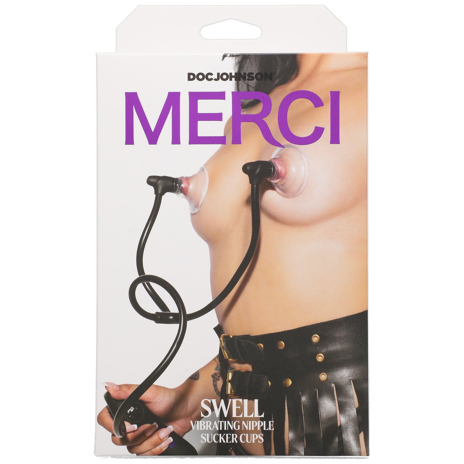 Merci - Swell - Auto Vibrating Nipple Sucker Cups - Black image 0 Merci - Swell - Auto Vibrating Nipple Sucker Cups - Black - Image 1