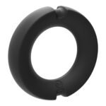Merci - the Paradox - Silicone Covered Metal Cock Ring - 35mm - Black - Image 4