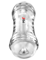 Pdx Extreme Wet Pussies Super Flip a Pussy Over Self-Lubricating Stroker - Frosted - Image 3