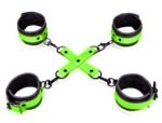 Hand and Ankle Cuffs With Hogtie - Glow in the  Dark - Image 2