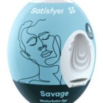 Satisfyer Masturbator Egg - Savage - Blue
