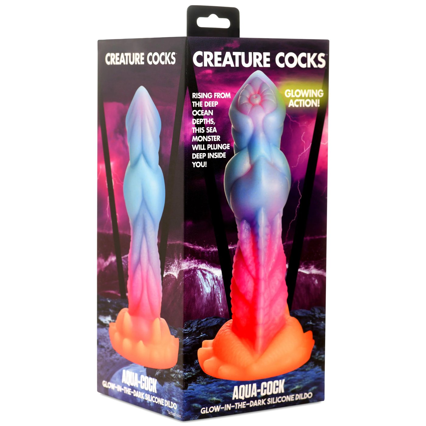 Aqua-Cock Glow-in-the-Dark Silicone Dildo image 0 Aqua-Cock Glow-in-the-Dark Silicone Dildo - Image 1