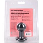 Round Butt Plug Small - Black - Image 2