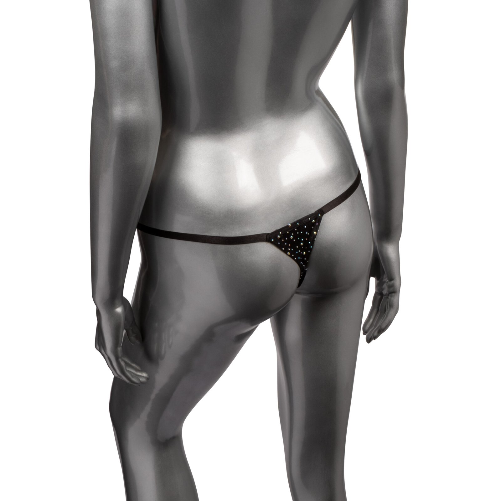 Radiance Plus Size Crotchless Thong - Black image 0 Radiance Plus Size Crotchless Thong - Black - Image 1