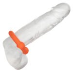 Alpha Liquid Silicone Dual Ball Ring - Orange Orange - Image 7