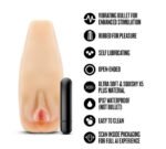 Enlust Sabrina Male Masturbator With Bullet Vibrator - Beige - Image 6