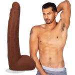 Signature Cocks - Alex Jones 11 Inch Cock With Removable Vac-U-Lock Suction Cup - Caramel - Image 7
