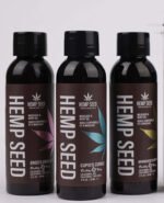 Hemp Seed Massage Oil Trio Gift Set - Valentines Day Collection 2 Oz - Image 2