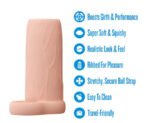 Performance 3.5 Inch Enhancement Sleeve - Beige - Image 5