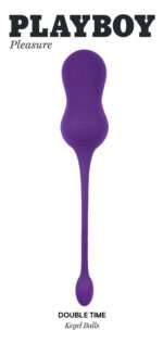 Playboy Pleasure - Double Time - Kegel Balls - Dark Purple - Image 2