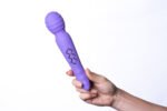 Zoe Twisty Dual Vibrating Pleasure Wand - Purple - Image 3