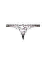 Snaked - Criss Cross Thong - Small/medium - Silver/black - Image 4