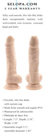 6 Inch Dildo - Light - Image 2