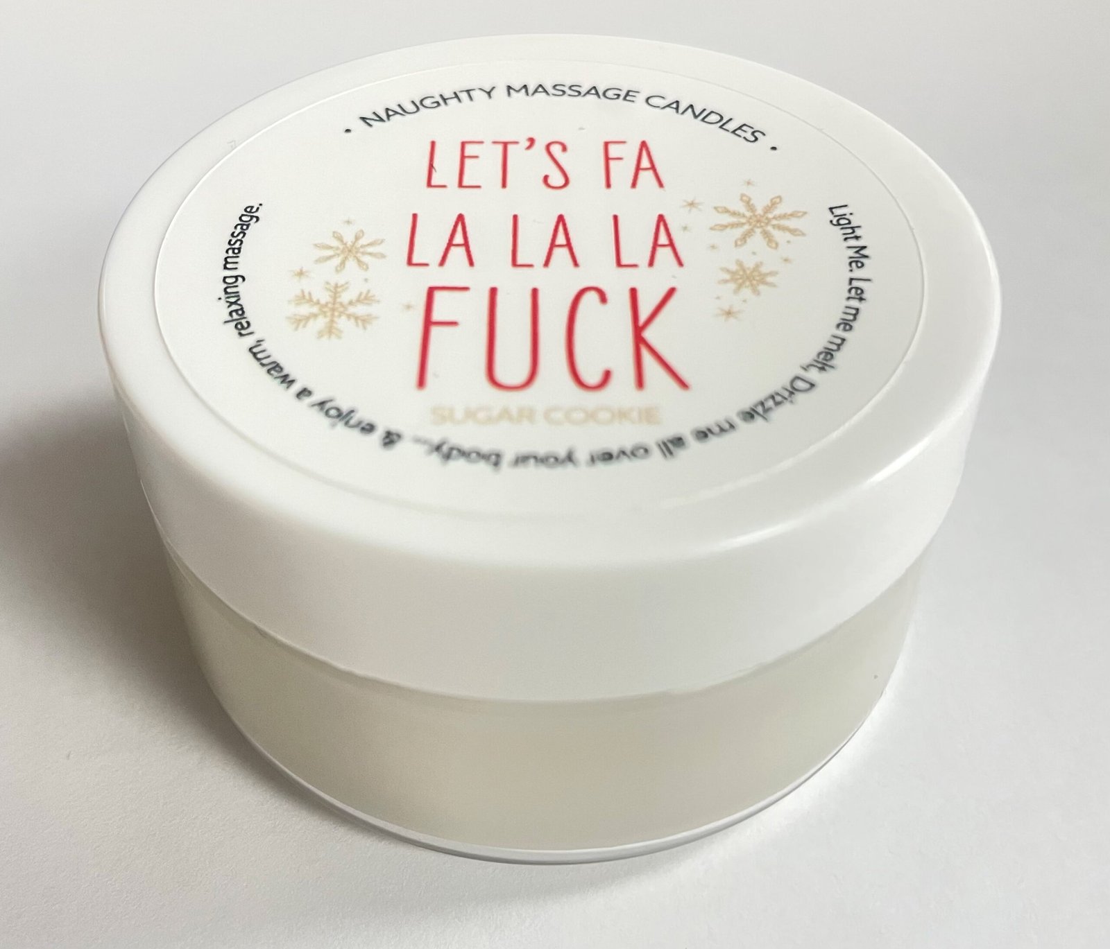 Let's Fa La La La Fuck Massage Candle - Sugar Cookie 1.7 Oz image 0 Let's Fa La La La Fuck Massage Candle - Sugar Cookie 1.7 Oz - Image 1