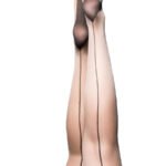 Ruby - Cuban Heel Thigh High - Size a - Nude