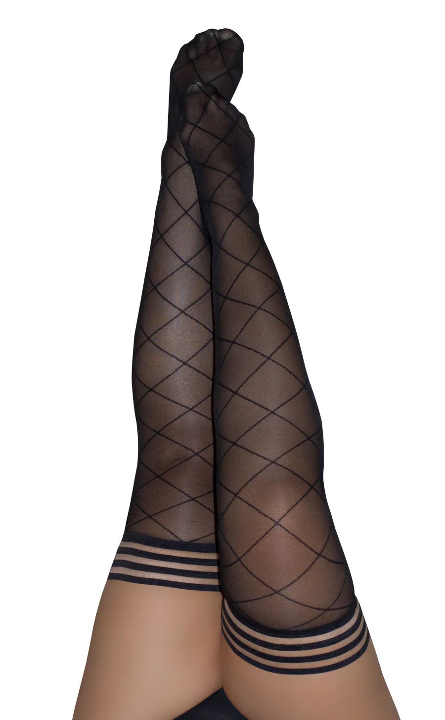 Anna - Diamond Thigh High - Size D - Black image 0 Anna - Diamond Thigh High - Size D - Black - Image 1