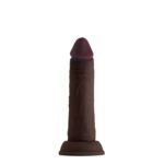 Shaft - Model J 6.5 Inch Liquid Silicone Dong - Mahogany
