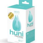 Huni Rechargeable Finger Vibe - Tease Me Turquoise