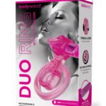 Bodywand Rechargeable Duo Ring With Clit Tickler - Pink