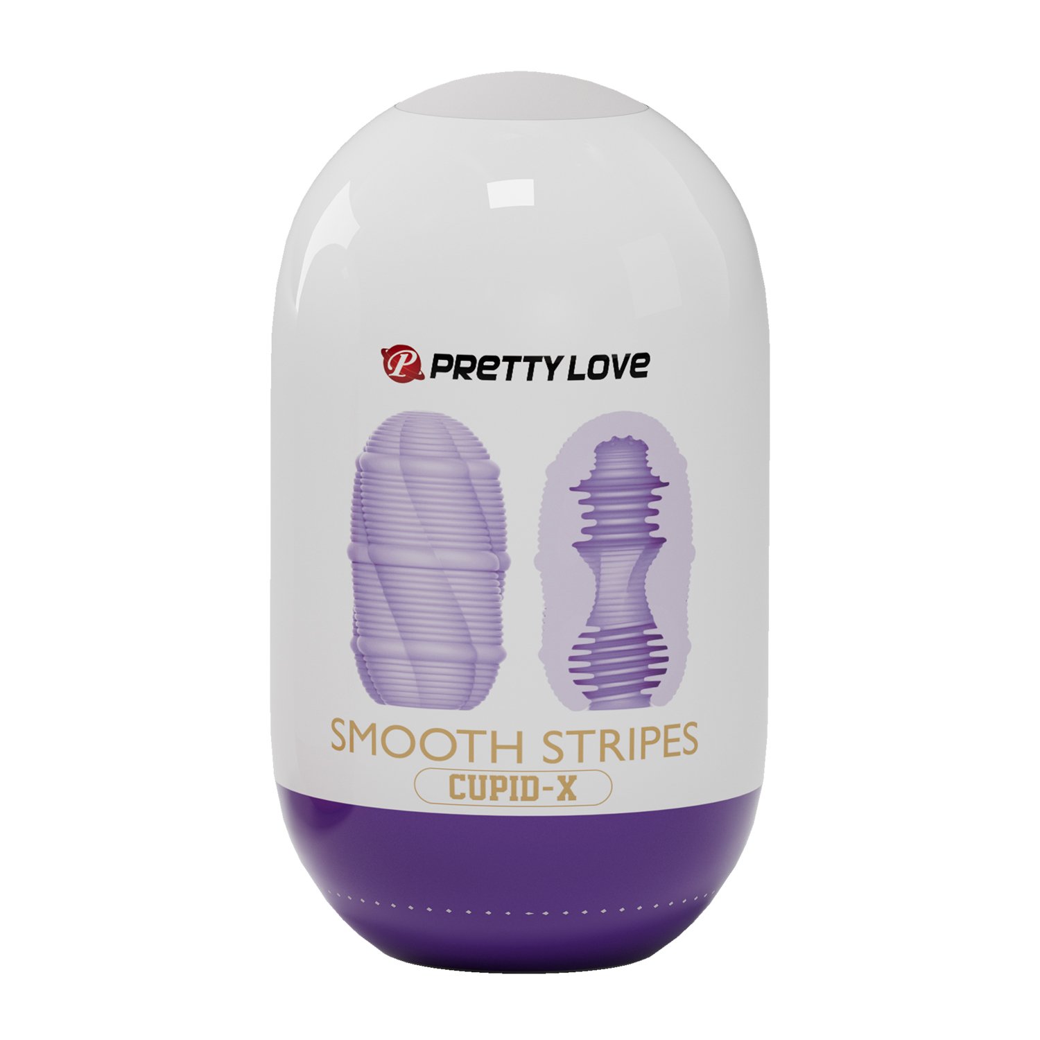 Pretty Love - Smooth Stripes Cupid-X - Purple image 0 Pretty Love - Smooth Stripes Cupid-X - Purple - Image 1