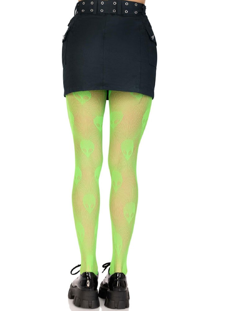 Alien Net Tights - One Size - Green image 0 Alien Net Tights - One Size - Green - Image 1