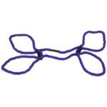 Merci - Restrain - 6mm Hemp Wrist or Ankle Cuffs - Violet - Image 5