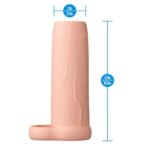 Performance 4.25 Inch Enhancement Sleeve - Beige - Image 4