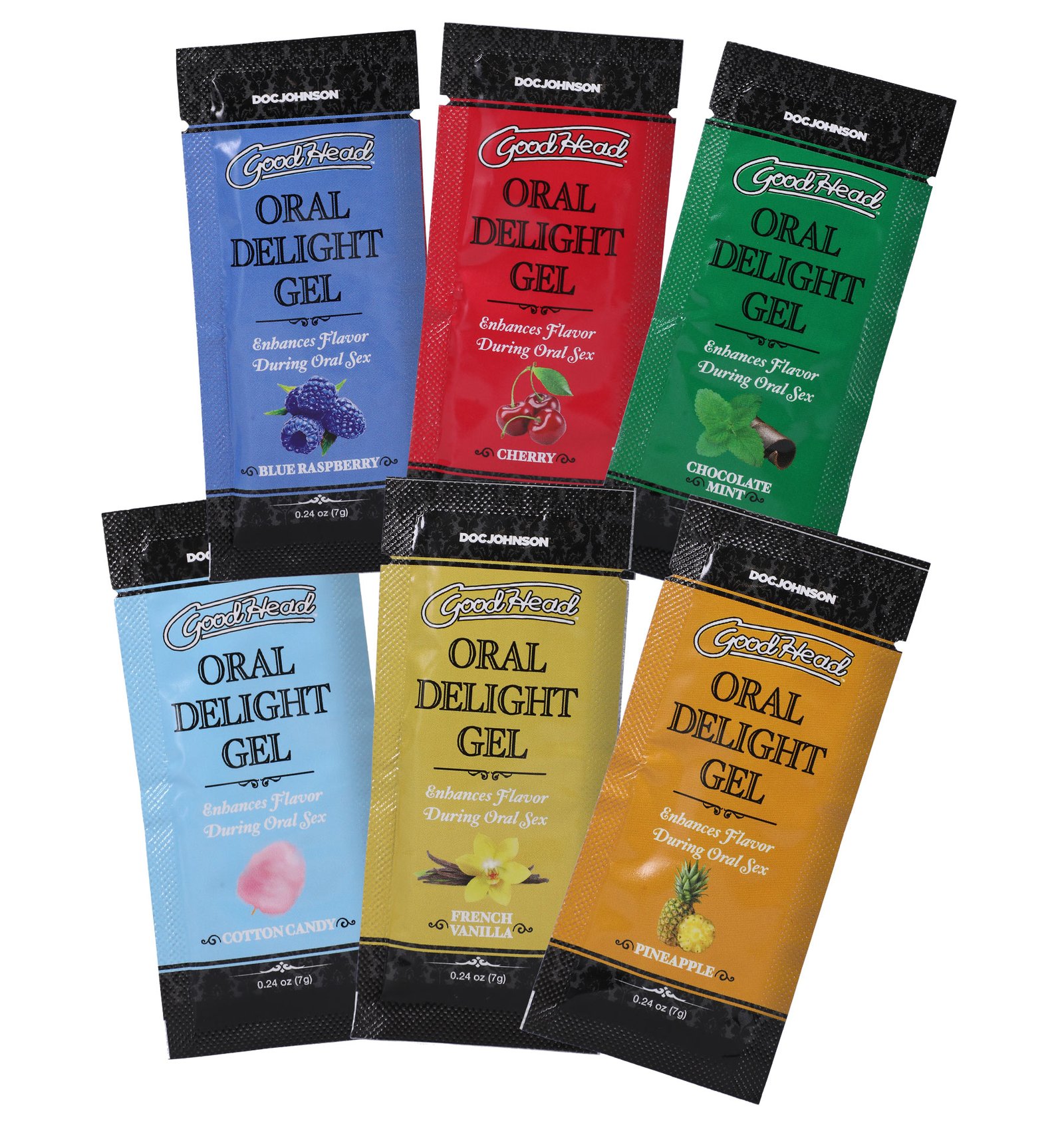 Goodhead - Oral Delight Gel - 6 Pack - 0.24 Oz image 0 Goodhead - Oral Delight Gel - 6 Pack - 0.24 Oz - Image 1