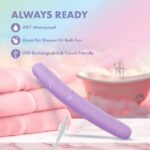 Play With Me Silicone Double Ended Vibrator - Purple