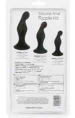 Silicone Anal Ripple Kit - Black - Image 2