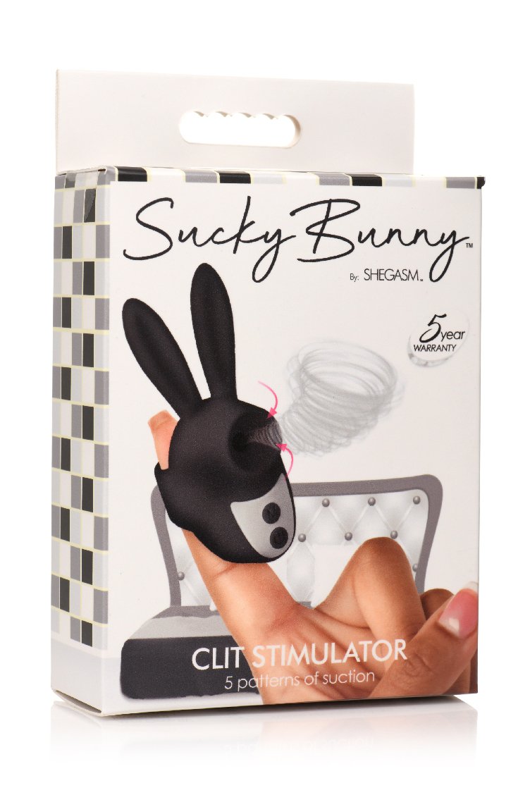 Sucky Bunny Clit Stimulator - Black image 0 Sucky Bunny Clit Stimulator - Black - Image 1