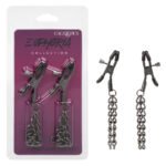 Euphoria Collection Chain Nipple Clamps - Black - Image 7