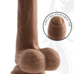 Peek a Boo Vibrating Dildo - Dark