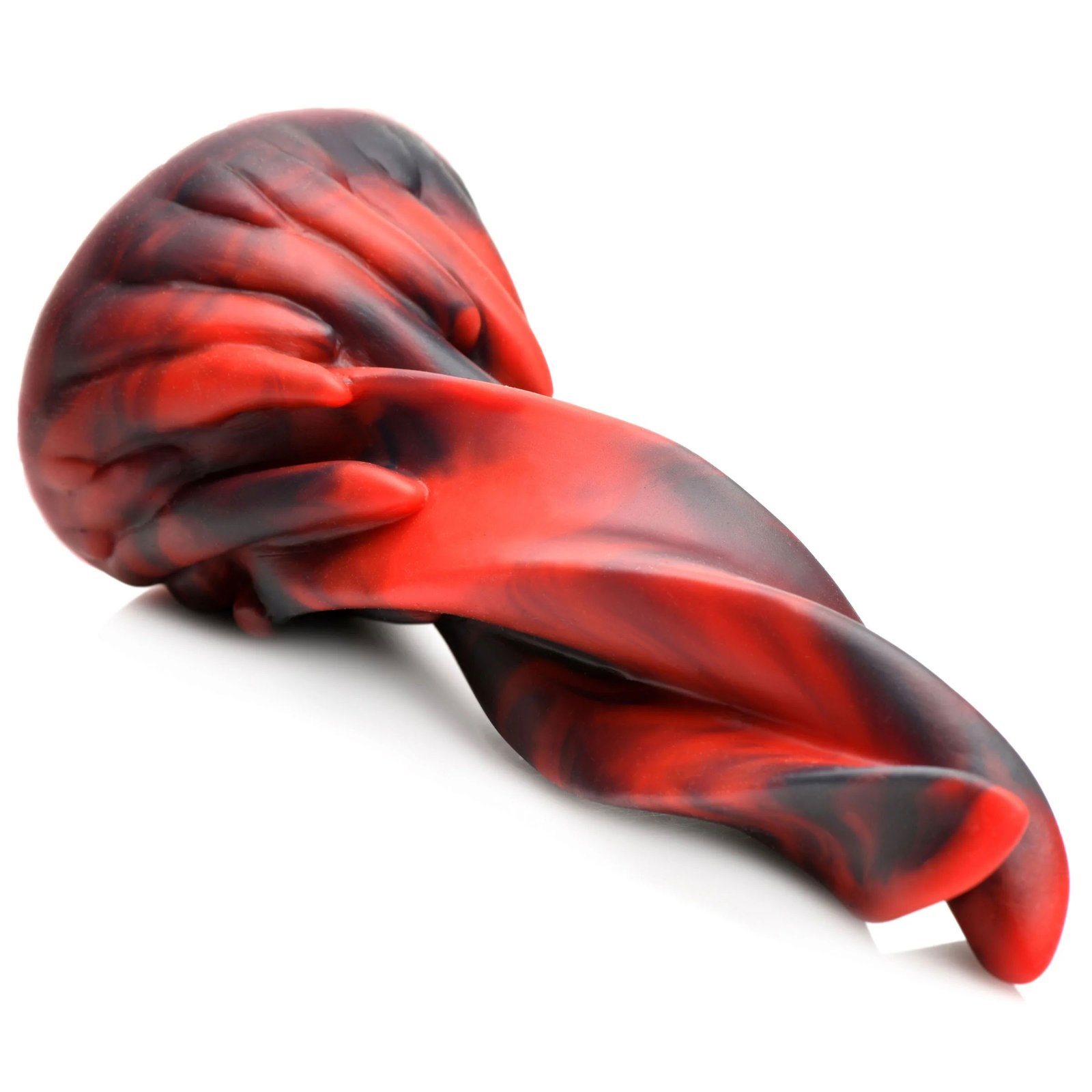 Hell Kiss Twisted Tongues Silicone Dildo - Red image 0 Hell Kiss Twisted Tongues Silicone Dildo - Red - Image 1