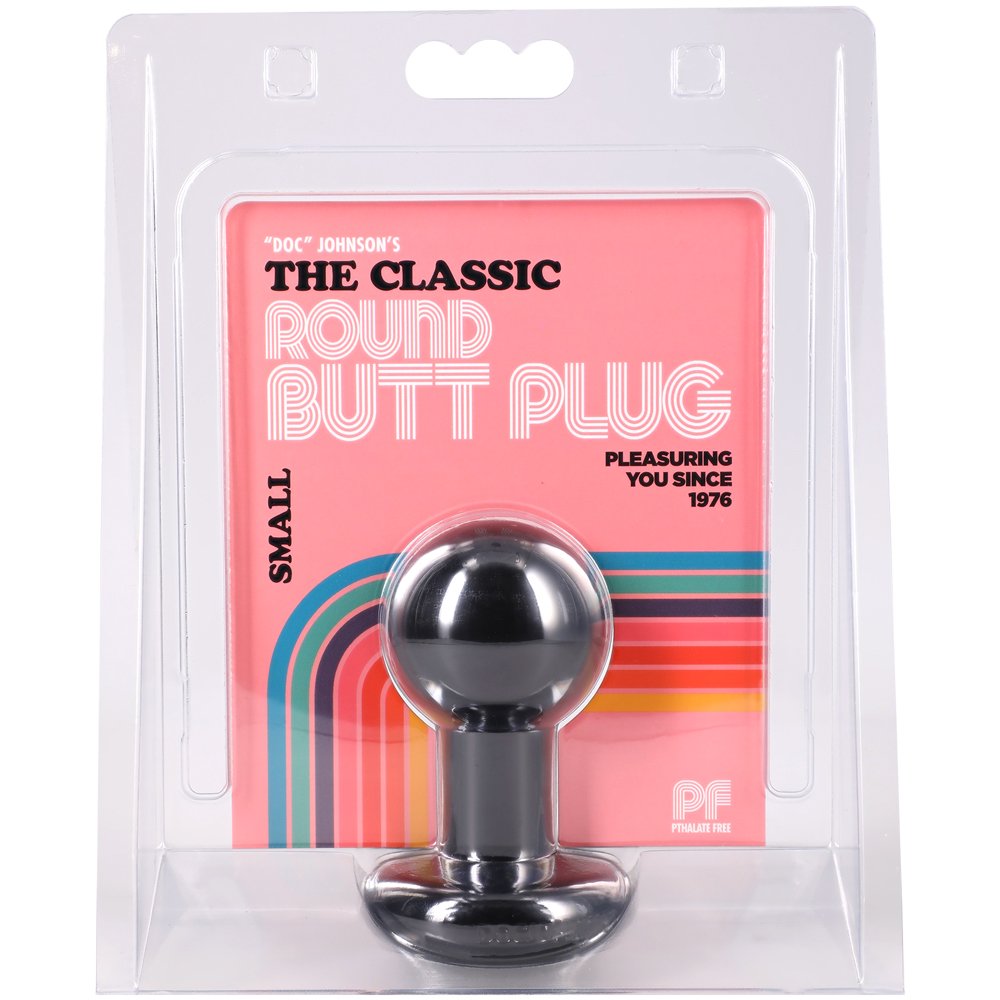 Round Butt Plug Small - Black image 0 Round Butt Plug Small - Black - Image 1