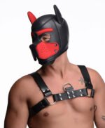 Spike Neoprene Puppy Hood - Red - Image 5