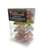 Glitterati Penis Party Ornaments 8 Pcs - Rose Gold - Image 2