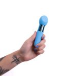 Rina Rechargeable Dual Motor Silicone 15- Function Vibrator - Blue - Image 2