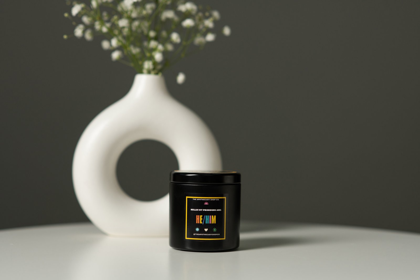 Gender Fluid Candle - He/him 4 Oz - Pineapple Sage image 0 Gender Fluid Candle - He/him 4 Oz - Pineapple Sage - Image 1