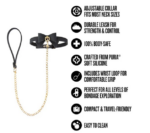 Temptasia Ardor - Collar and Leash - Black With Bow - Image 4
