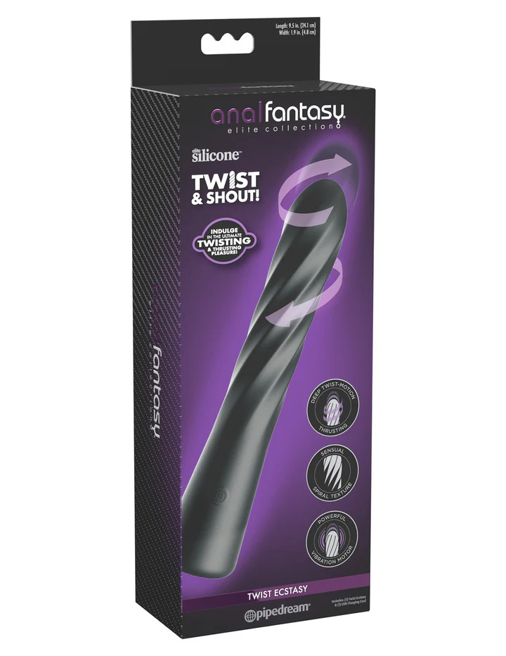 Anal Fantasy Elite Twist Ecstasy - Black image 0 Anal Fantasy Elite Twist Ecstasy - Black - Image 1