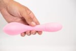 Harmonie Rechargeable Remote Silicone Bendable Vibrator - Pink - Image 2