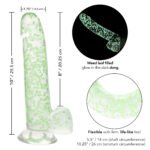 Naughty Bits I Leaf Dick Glow-in-the-Dark Weed Leaf Dildo - Glow in the Dark - Image 6