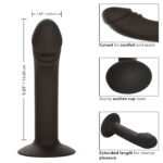 Silicone Curved Anal Stud - Black - Image 7