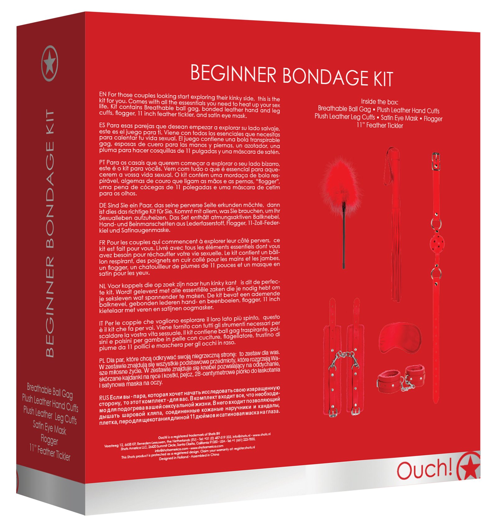 Beginners Bondage Kit - Red image 0 Beginners Bondage Kit - Red - Image 1