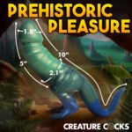 Jurassic Cock Dinosaur Silicone Dildo - Green/blue - Image 5