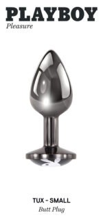 Playboy Pleasure - Tux - Small - Butt Plug - Hematite - Image 5