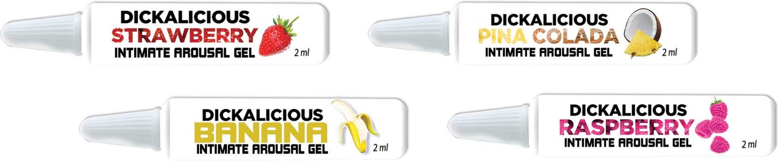 Dickalicious - 2ml Tubes Wall Mount - 144 Pc Display image 0 Dickalicious - 2ml Tubes Wall Mount - 144 Pc Display - Image 1