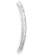 18 Inch Double Dildo - Clear - Image 4