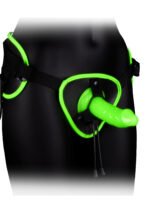 Bonded Leather Strap-on With Silicone Dildo 5.7 Inch - Glow in the Dark - Image 7